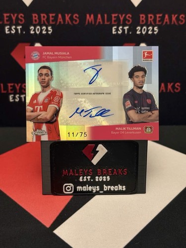 Jamal Musiala & Malik Tillman 2025 Topps Chrome Bundesliga /75