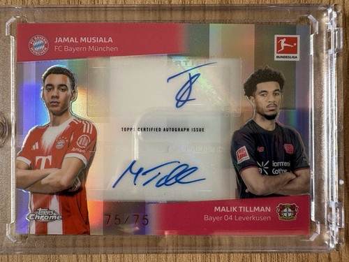 Jamal Musiala / Malik Tillman 2025 Topps Chrome Bundesliga 75/75