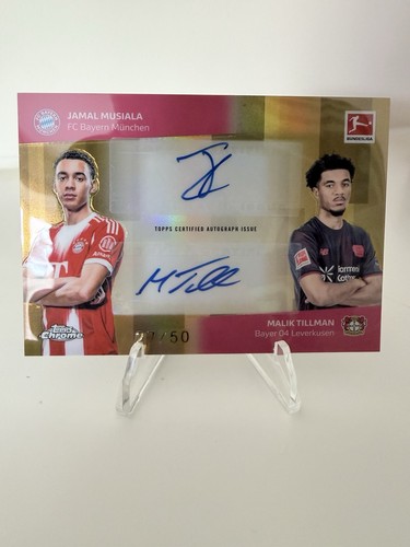 Jamal Musiala, Malik Tillman 2026 Topps Cromo Bundesliga /50
