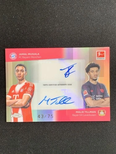 Jamal Musiala / Malik Tillman 2025 Topps Cromo Bundesliga /75