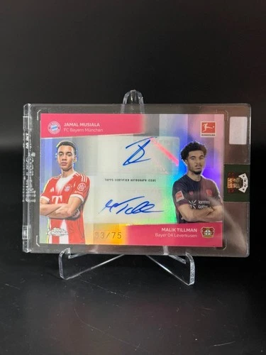 Jamal Musiala & Malik Tillman 2025 Topps Cromo Bundesliga /75