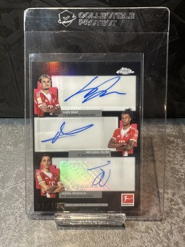 Jamal Musiala / Marcus Olise / Luis Diaz 2025 Topps Chrome Bundesliga /10