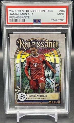 Jamal Musiala 2022 Panini Merlin Chrome