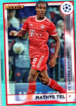 Jamal Musiala 2022 Topps Merlin Chrome Aqua