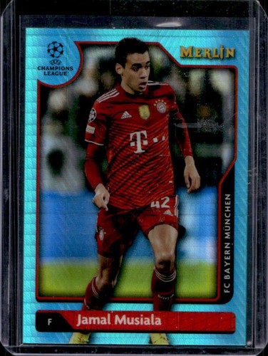Jamal Musiala 2021 Topps Merlin Chrome Aqua Prism Refractor #130