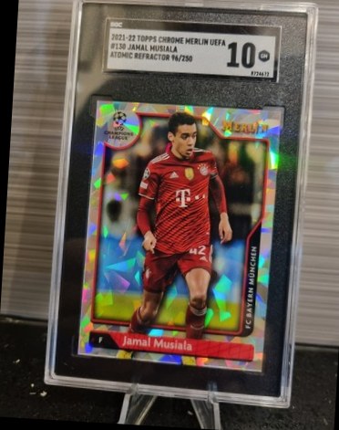 Jamal Musiala 2021 Topps Merlin Chrome Atom Refractor /250