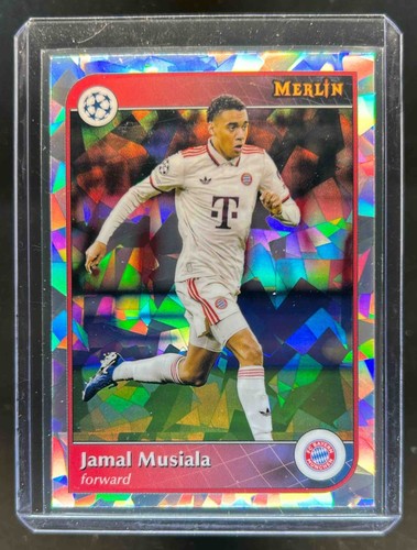 Jamal Musiala 2024 Topps Merlin Chrome Atomic Refractor
