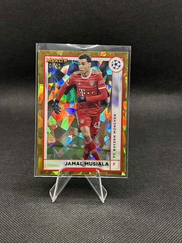 Jamal Musiala 2023 Topps Merlin Chrome Gold Atomic /50