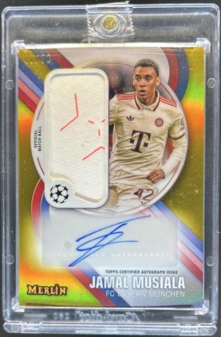 Jamal Musiala 2024 Topps Merlin Chrome Gold Refractor /50