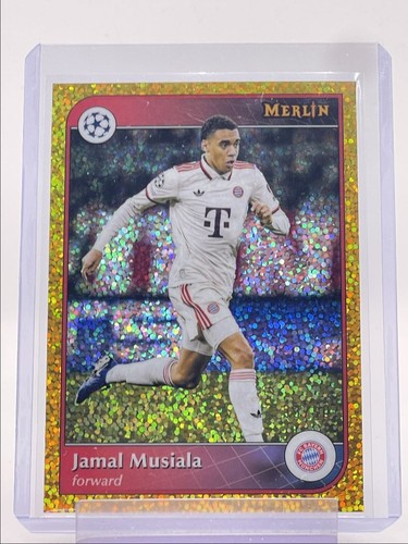 Jamal Musiala 2024 Topps Merlin Chrome Gold Speckle /50