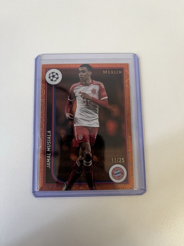 Jamal Musiala 2023 Topps Merlin Chrome Orange Mojo /25