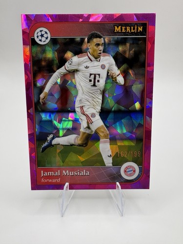 Jamal Musiala 2024 Topps Merlin Chrome Pink Atomic Refractor /199