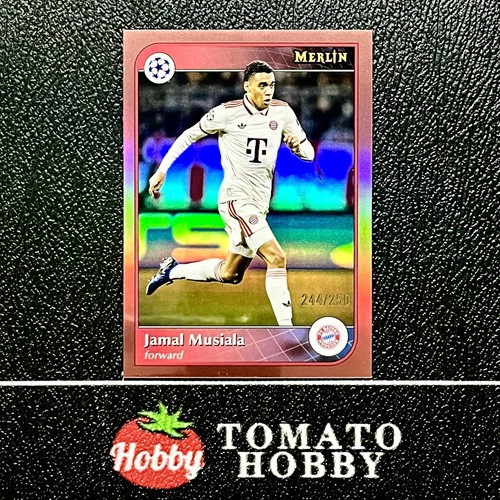 Jamal Musiala 2024 Topps Merlin Chrome Pink Gold Refractor /250