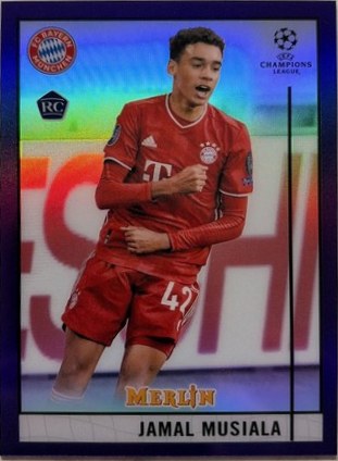 Jamal Musiala 2020 Topps Merlin Chrome Purple Refractor /299