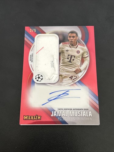 Jamal Musiala 2024 Topps Merlin Chrome Red /5
