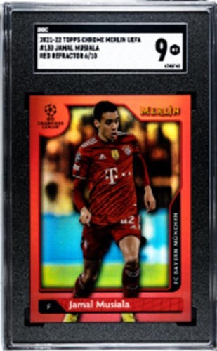 Jamal Musiala 2021 Topps Merlin Chrome Red Refractor /10