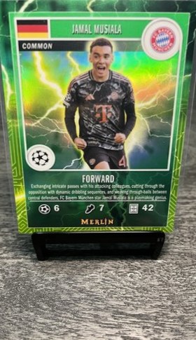 Jamal Musiala 2025 Topps Merlin Chrome Refractor
