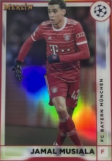 Jamal Musiala 2022 Topps Merlin Chrome Silver Refractor