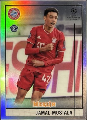 Jamal Musiala 2020 Topps Merlin Chrome Silver Refractor