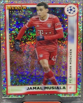 Jamal Musiala 2022 Topps Merlin Chrome Speckle Refractor /150