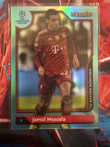 Jamal Musiala 2022 Topps Merlin Chrome Teal Refractor /199