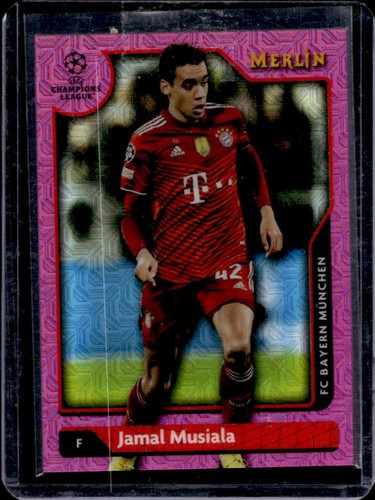 Jamal Musiala 2021 Topps Merlin Chrome UEFA Pink Refractor /275