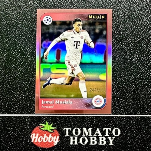Jamal Musiala 2024 Topps Merlin Chrome UEFA Rose Gold Refractor /250