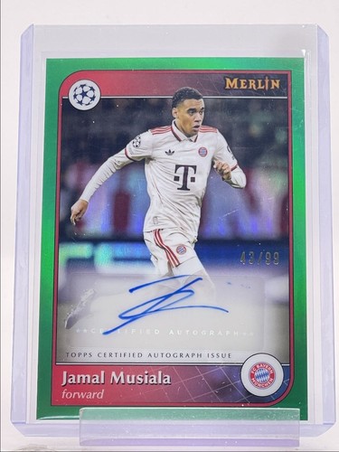 Jamal Musiala 2024 Topps Merlin Chrome Verde /99