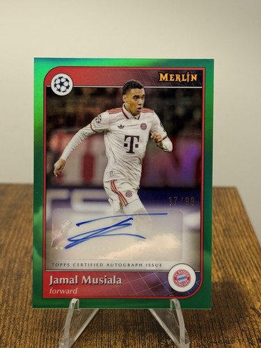 Jamal Musiala 2024 Topps Merlin Chrome Verde /99