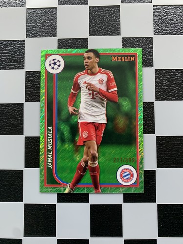 Jamal Musiala 2023 Topps Merlin Chrome Verde Fluo /399
