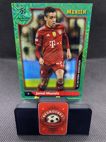 Jamal Musiala 2021 Topps Merlin Chrome Vert Mojo Réfracteur /99