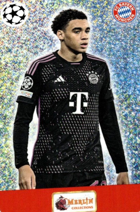 Jamal Musiala 2023 Topps Merlin Heritage UEFA Club Competitions