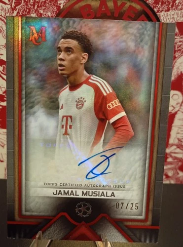 Jamal Musiala 2023 Topps Museum Archival Ruby /25
