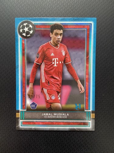 Jamal Musiala 2021 Topps Museum Blue /75