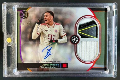 Jamal Musiala 2024 Topps Museum Rubino /25