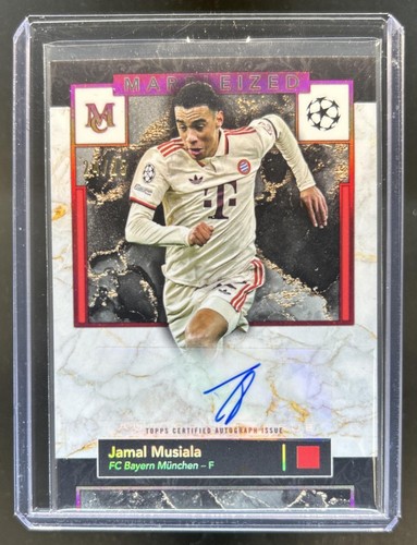 Jamal Musiala 2024 Topps Museum Rubino Marmorizzato /25