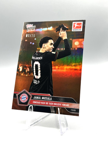 Jamal Musiala 2025 Topps Now Bundesliga Orange /25
