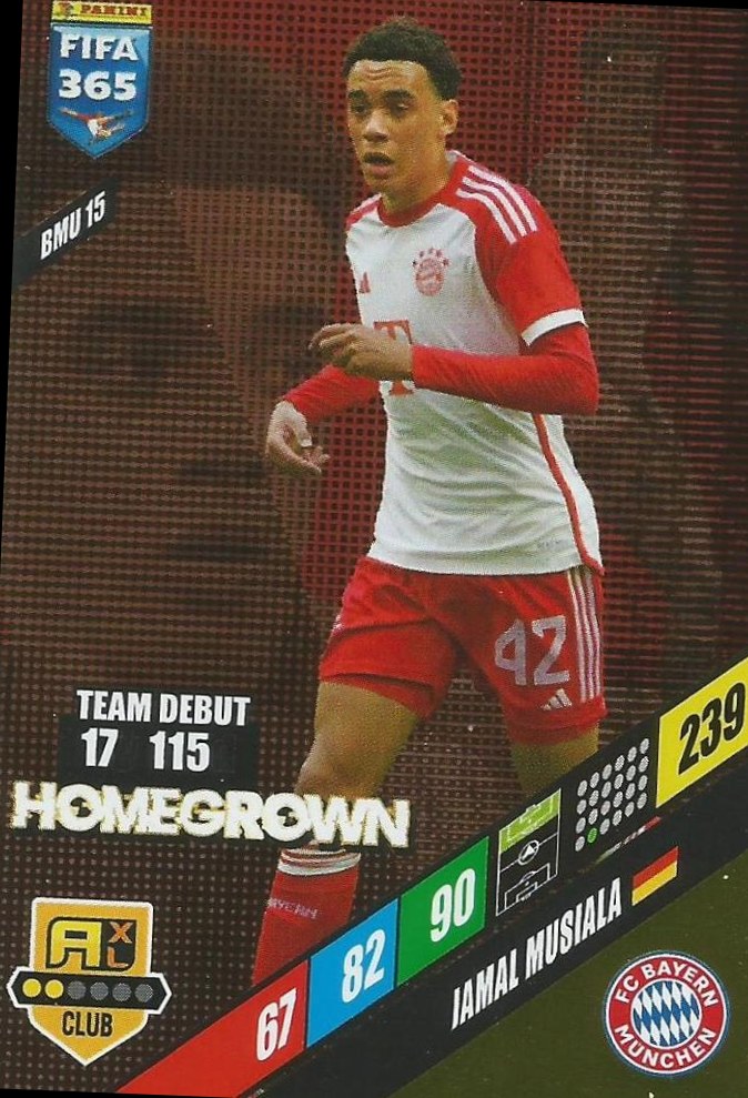 Jamal Musiala 2024 Panini Adrenalyn XL FIFA 365