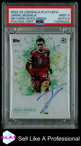 Jamal Musiala 2022 Topps Platinum Green