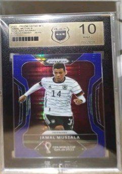 Jamal Musiala 2022 Panini Prizm Blue /49