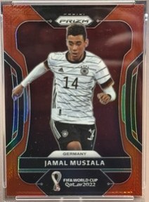Jamal Musiala 2022 Panini Prizm World Cup Red Prizm /399