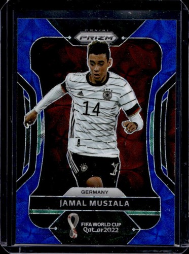 Jamal Musiala 2022 Panini Prizm World Cup Scelta Blu /135