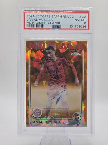 Jamal Musiala 2024 Topps Sapphire Orange Refractor /25