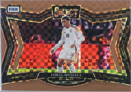 Jamal Musiala 2024 Panini Select FIFA Bronze Checker /75