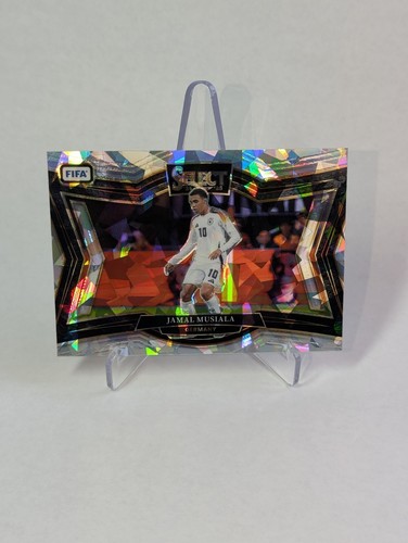 Jamal Musiala 2024 Panini Select FIFA Cracked Ice Prizm