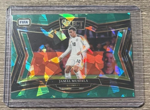 Jamal Musiala 2024 Panini Select FIFA Green Ice Prizm