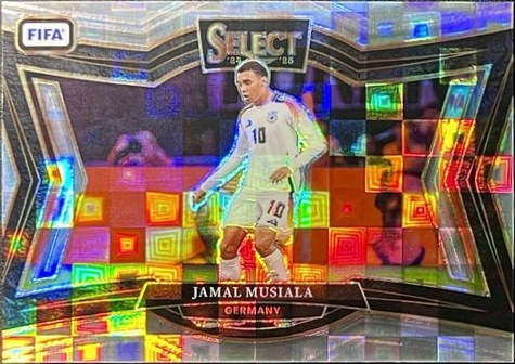 Jamal Musiala 2024 Panini Select Pandora Prizm Refractor