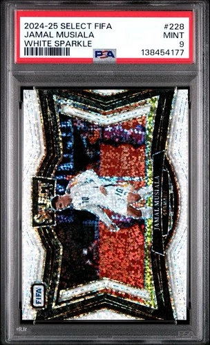 Jamal Musiala 2024 Panini Select White Sparkle