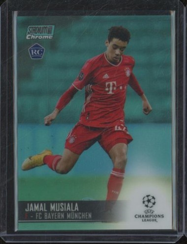Jamal Musiala 2021 Topps Stadium Club Chrome Aqua /199