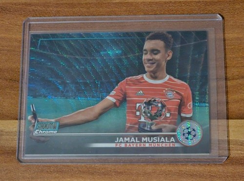 Jamal Musiala 2022 Topps Stadium Club Chrome Aqua Wave /275